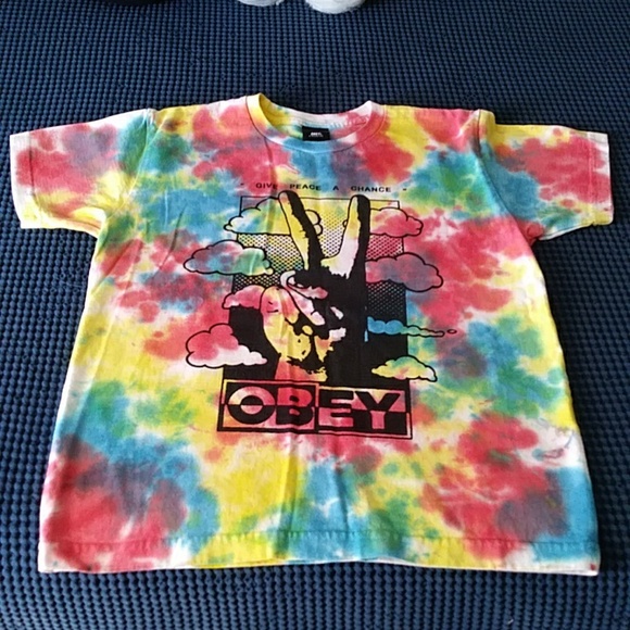 NWOT Obey tie-dye t-shirt small - Picture 1 of 4